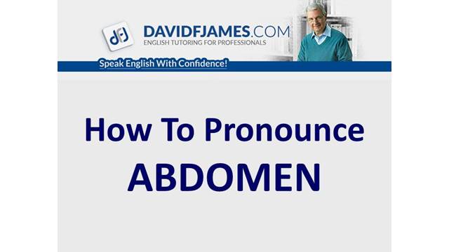 How to Pronounce ABDOMEN