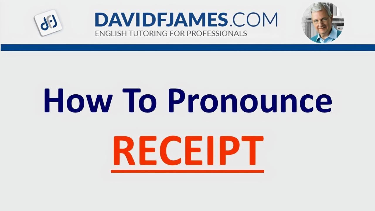 how to pronounce receipt
