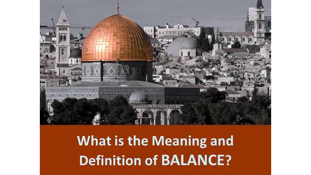 What is the Definition of BALANCE?