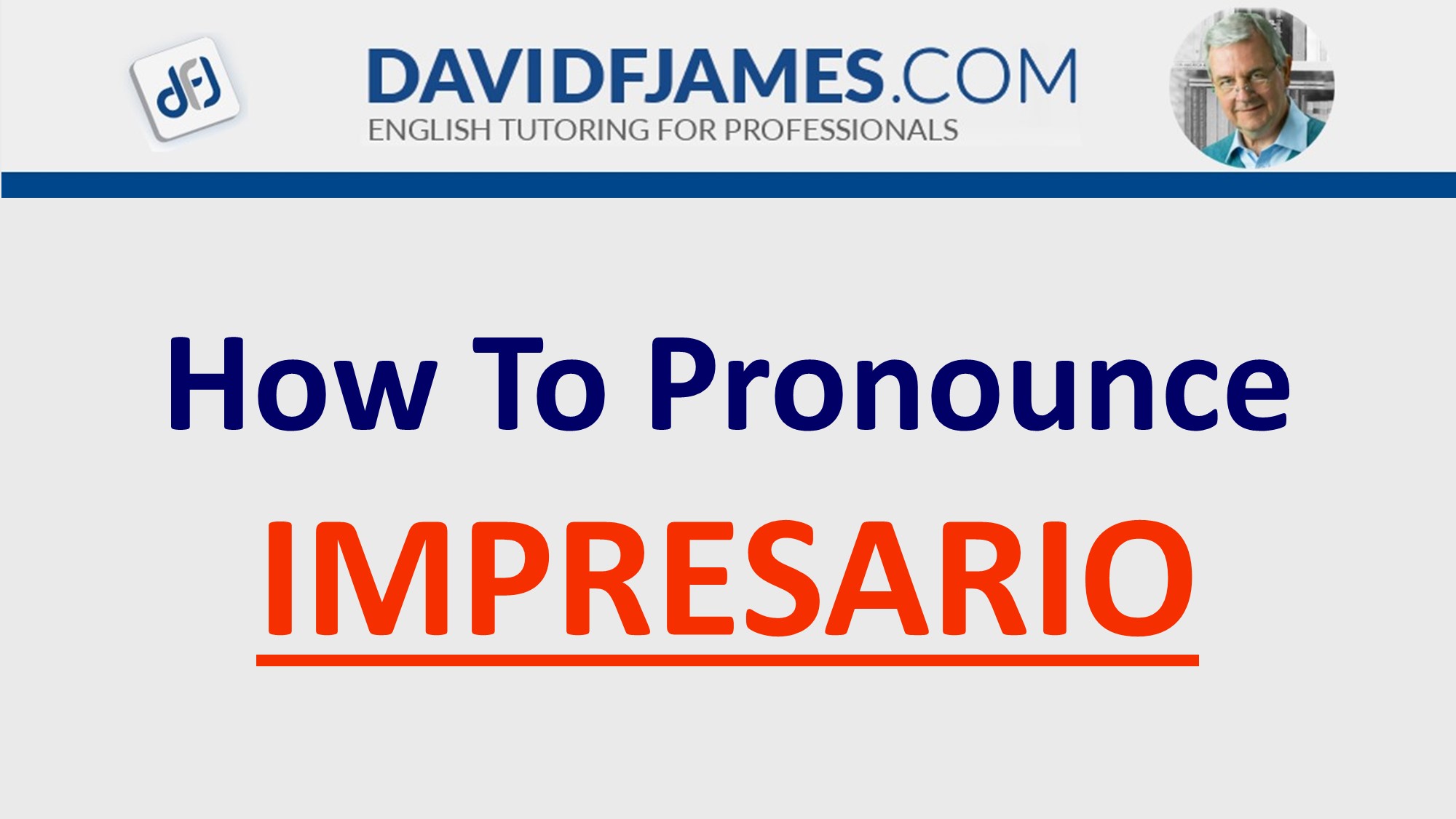 how to pronounce impresario