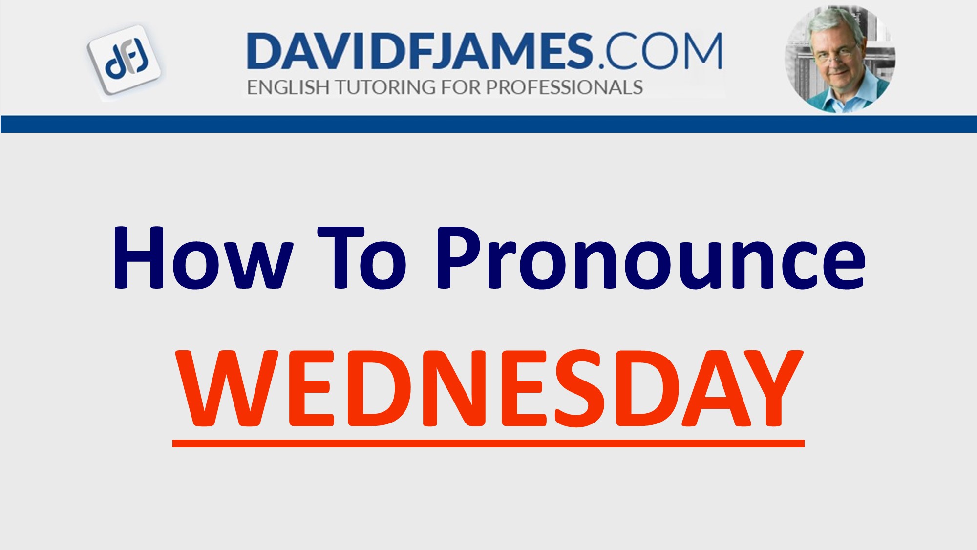 how to pronounce wednesday correctly
