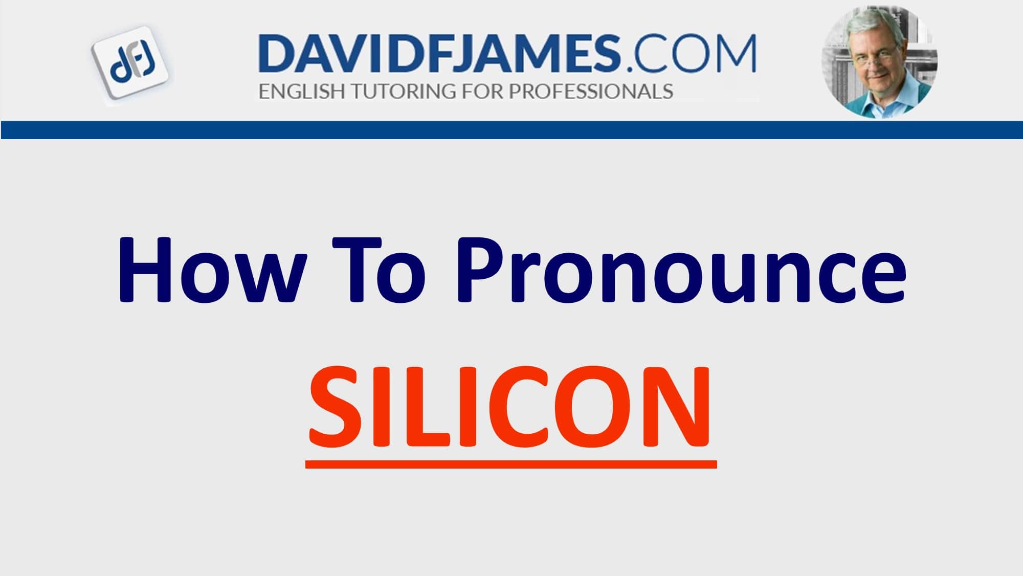 pronounce silicon - silicon in a sentence