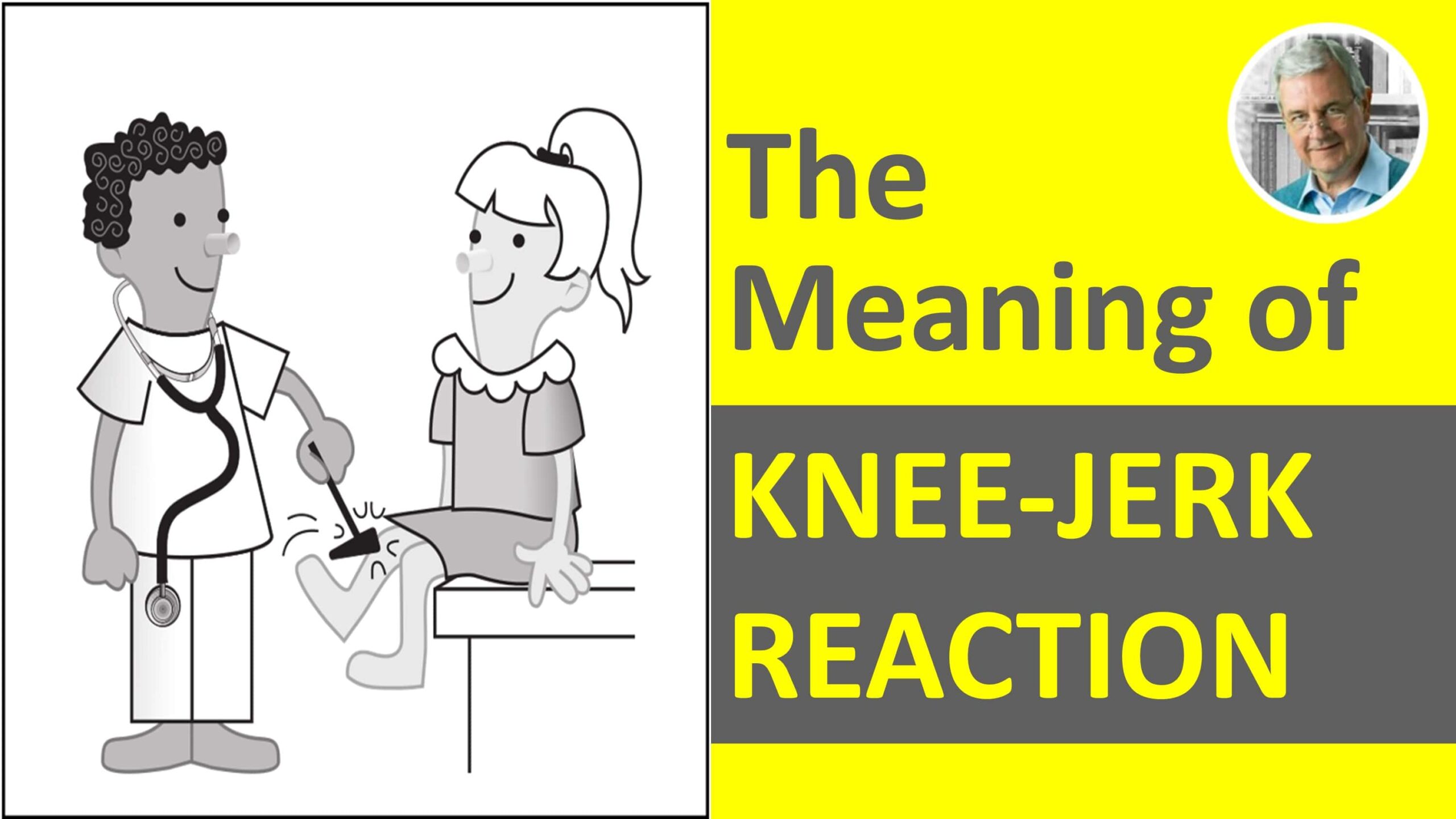 knee jerk reflex cartoon