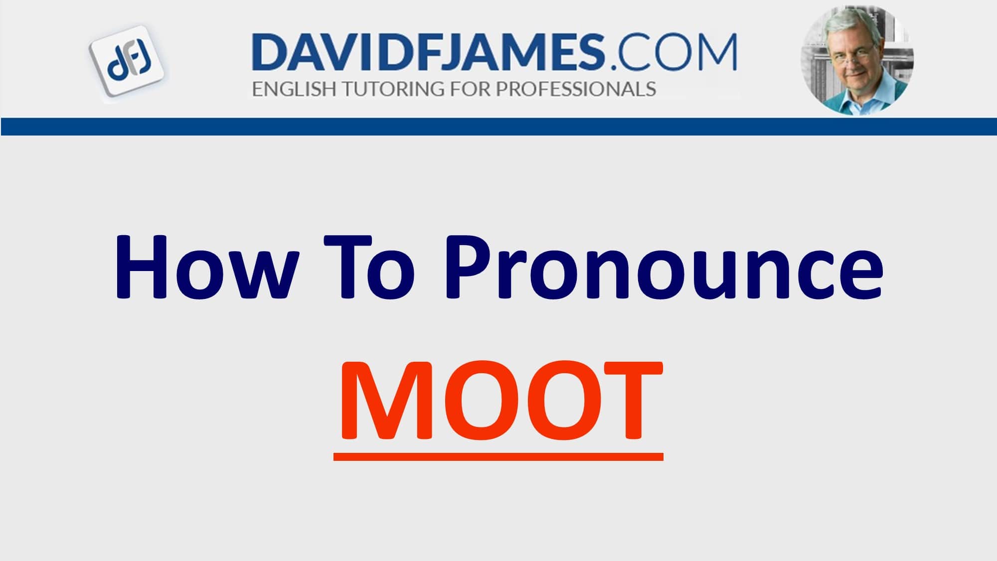 how to pronounce moot - moot in a sentence