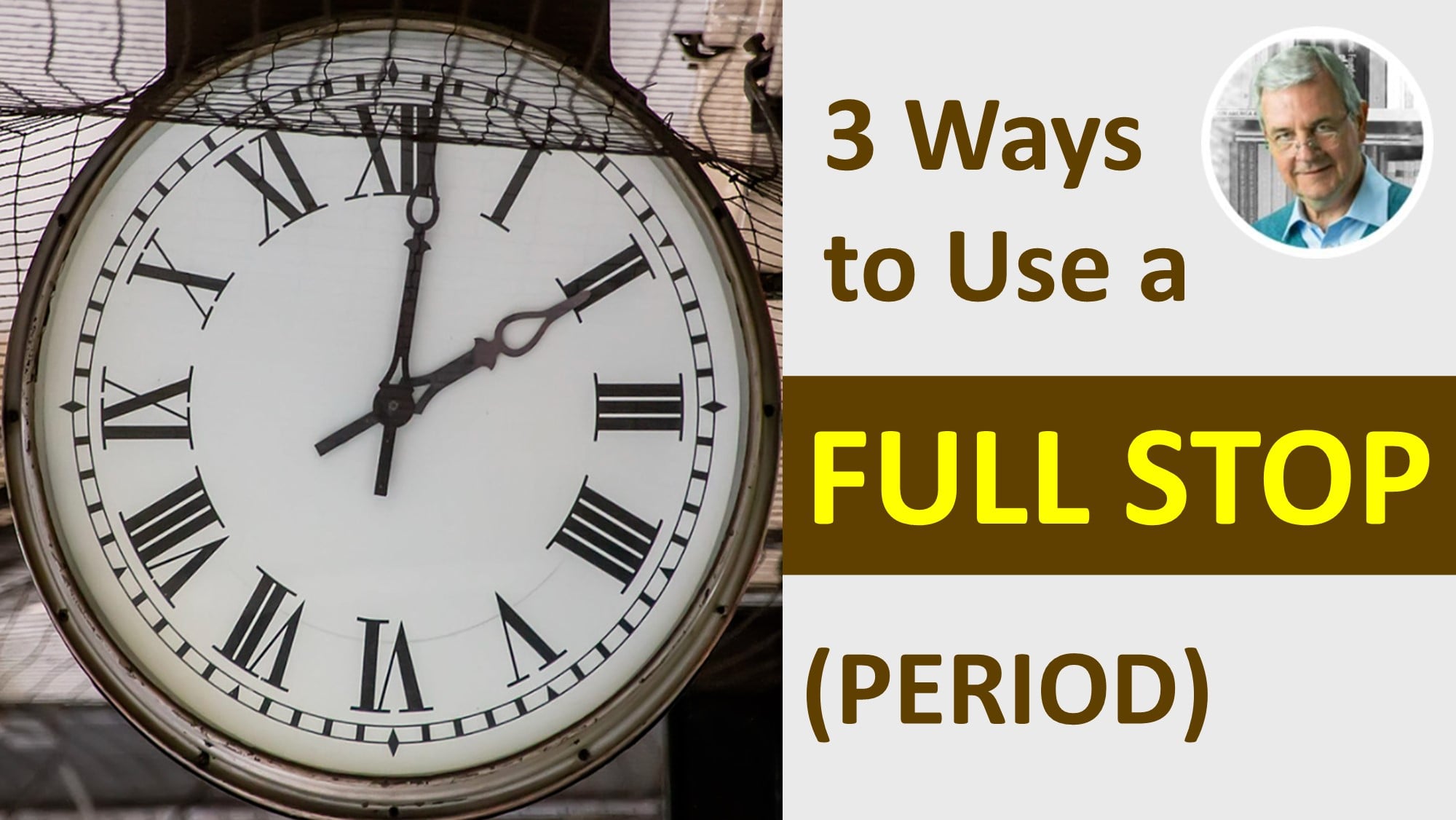 when to use a full stop or period