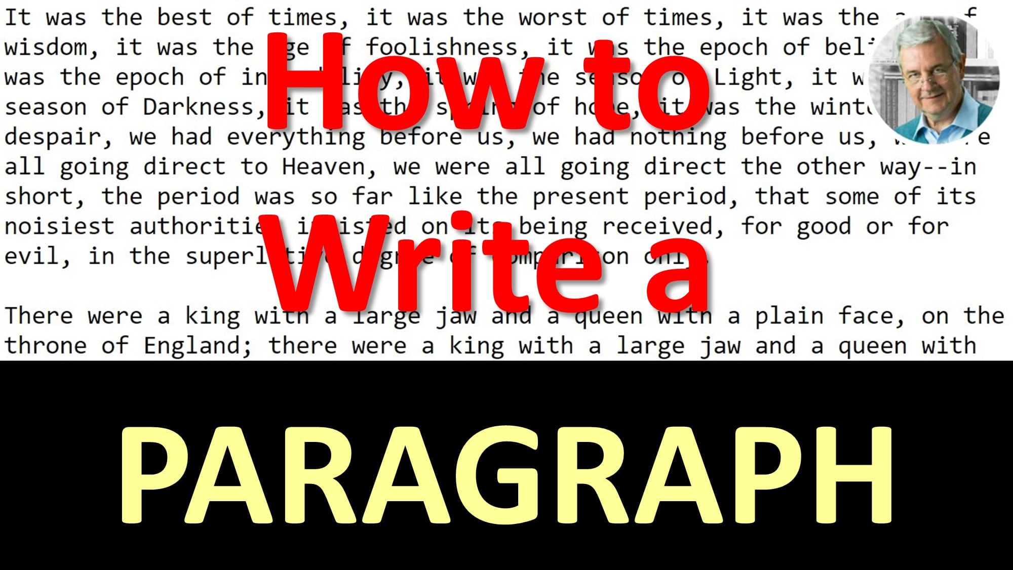 how to write a paragraph in english