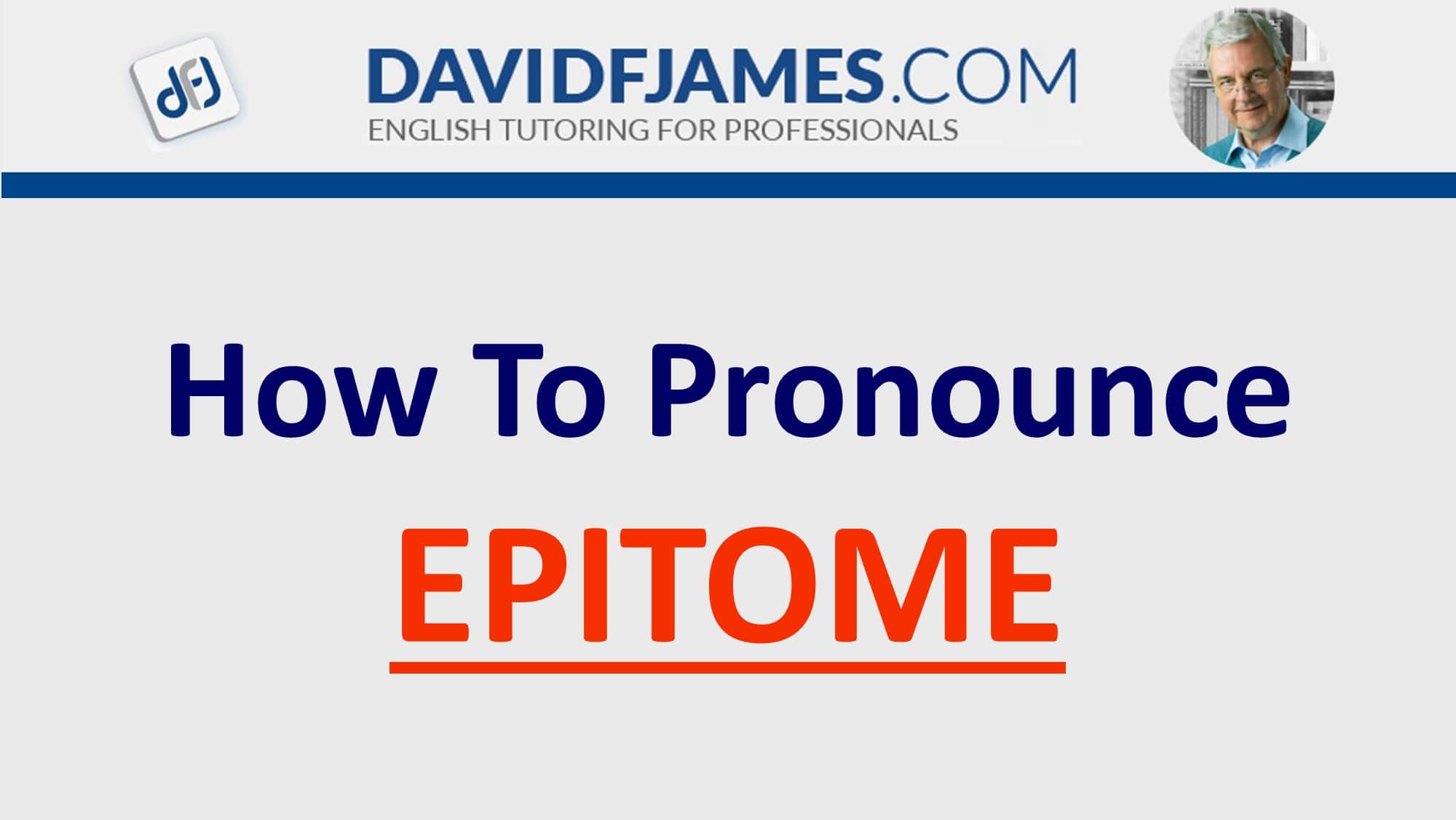 how to pronounce epitome - epitome in a sentence