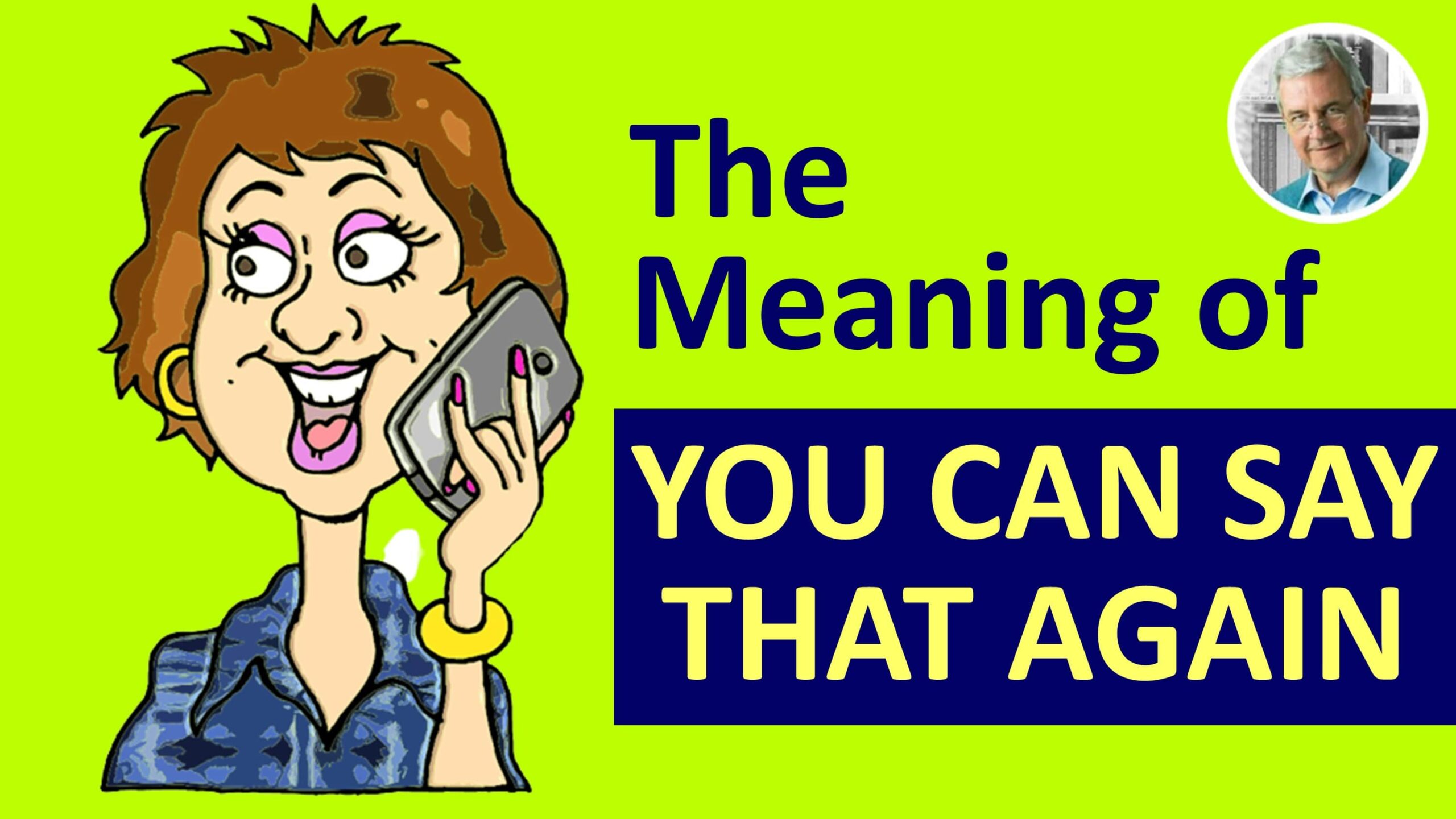 you can say that again meaning & in a sentence