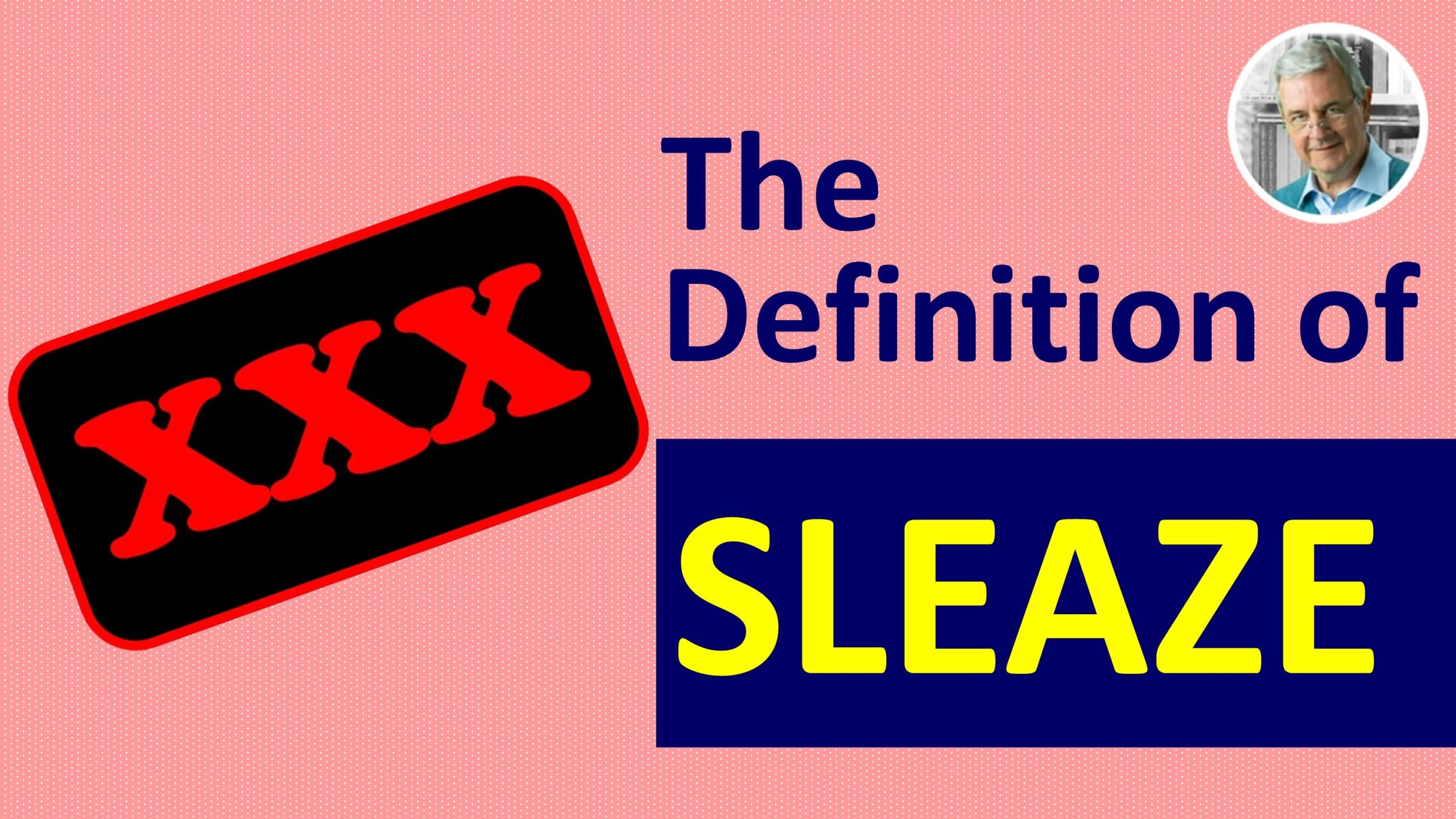the meaning of sleaze and sleazy