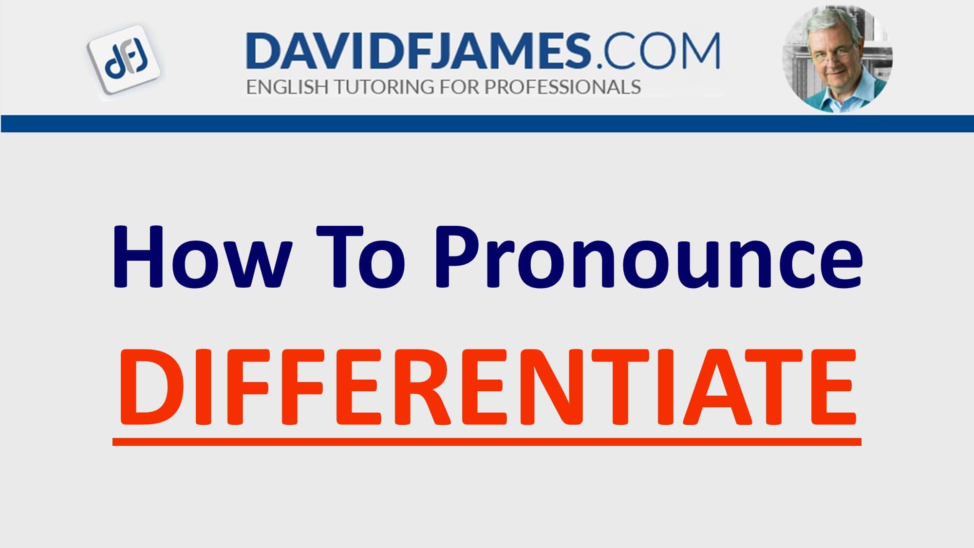 how to pronounce differentiate - differentiate in a sentence